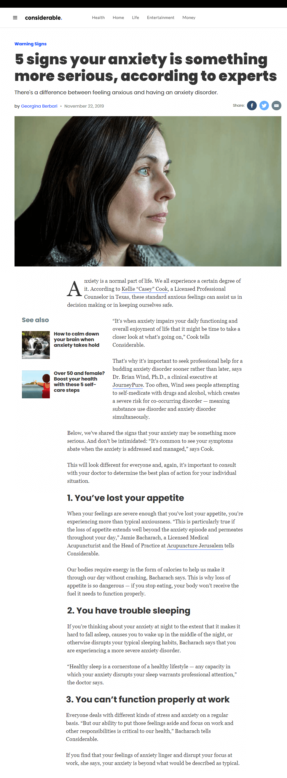 Considerable article featuring Jamie Bacharach of דיקור סיני בירושלים