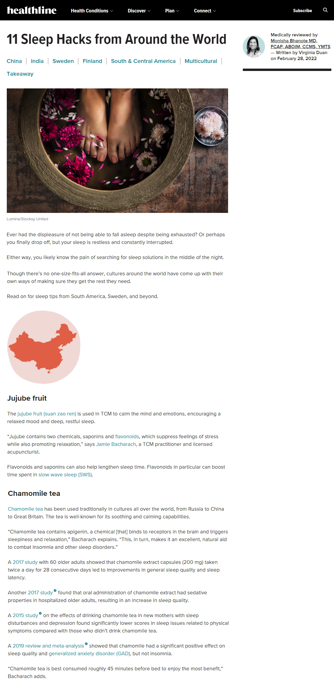 healthline article acupuncture jerusalem